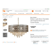 Master closet chandelier