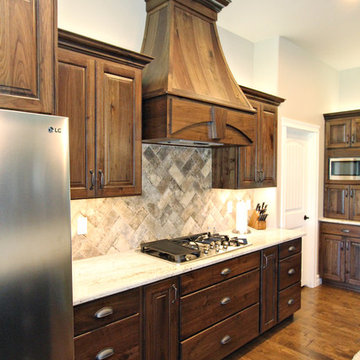Knotty Walnut & Knotty Alder Custom Kitchen
