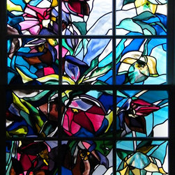 Hellebores - Stained Glass Panels