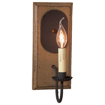 Wilcrest Wall Sconce Textured Pearwood Finish 12 Inches