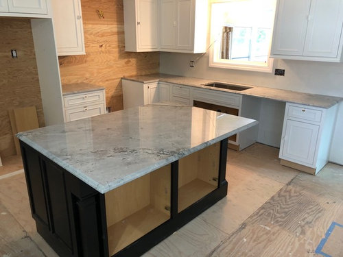 Backsplash Help With Wicked White Quartzite Do You Think The Smaller Tiles Would Look Nicer