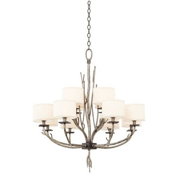 Kalco 501052 Denali 12 Light 2 Tier Chandelier - Bronze Jewel Tone