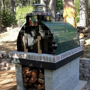 The Eisan Family Wood Fired Brick Pizza Oven in California