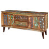 Modern Rustic Reclaimed Wood Accent Media Console Cabinet