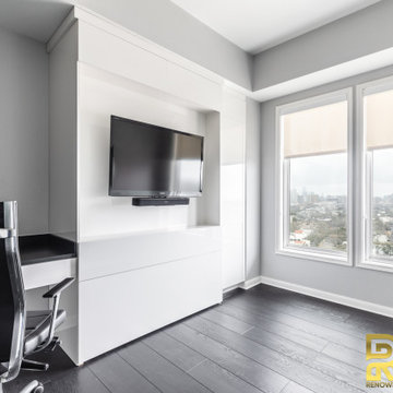 Home Office with Space Saving Zoom-Bed