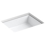 Kohler - Kohler Verticyl Rectangle Under-Mount Bathroom Sink, White - Embrace a sophisticated look with Verticyl, featuring vertical sides for a deep, geometric basin. An under-mount installation allows this sink to seamlessly integrate into your bath or powder room design.