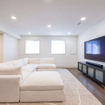 Playful, Modern Basement Designed for Family Living