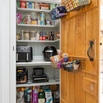 Reimagined Historic Mill In-Frame Ornate Beaded Shaker Kitchen