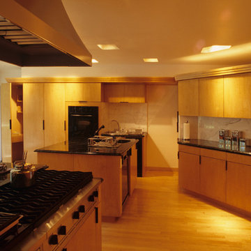 Eye Surgeon's perfect Bird's Eye Maple kitchen