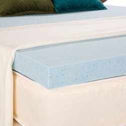 Bliss Queen 3 Inch Gel Memory Foam Mattress Topper - Mattress Toppers And Pads