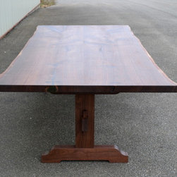 Ten Foot Long Live Edge Walnut Dining Table - Dining Tables