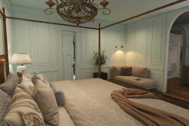 Inspiration for a craftsman bedroom remodel in Other