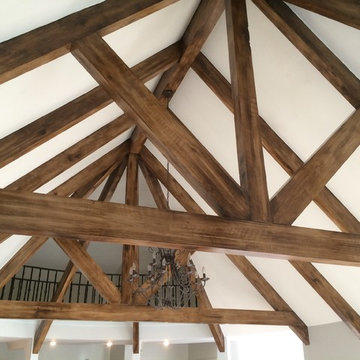 Beams - White to Faux Wood