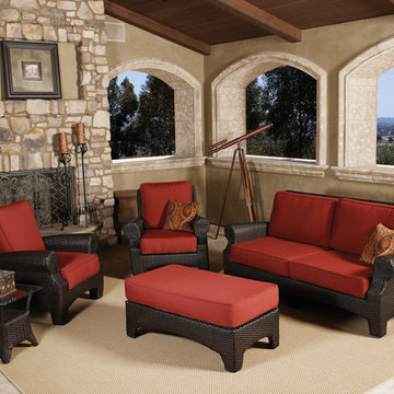 4 Pc. Santa Barbara Outdoor Wicker Sofa Set by Sunset West
