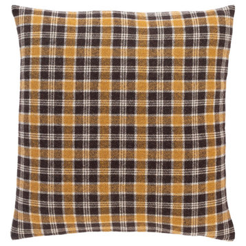 Stanley SLY-002 Pillow Cover, Black/Beige, 20"x20", Pillow Cover Only