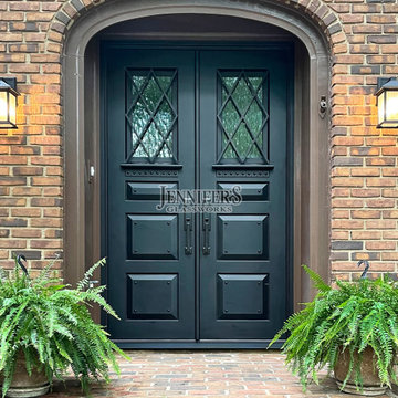 The Arthur by Jennifer's Glassworks - Iron Doors