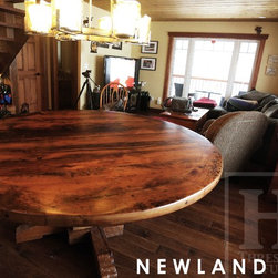 Round Reclaimed Wood Tables - Products
