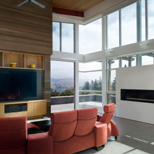 Wood slat wall