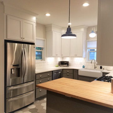 Two Tone Kitchen Remodel