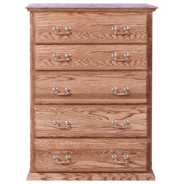 Traditional Golden 5-Drawer Chest