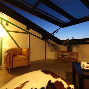 Hydraulisch öffnendes Atelierfenster