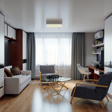 Bachelor Apartment Remodeling - Contemporary Design | 3D Rendering
