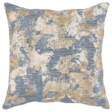 Kosas Home Lucia Embroidered 22” Throw Pillow, Blue