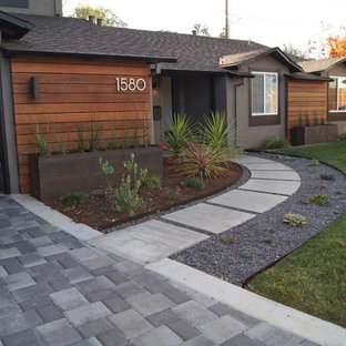 Idées déco pour un petit jardin avant moderne.