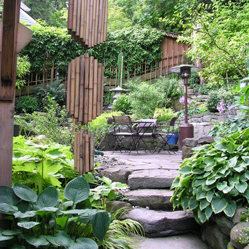 Elegant Northwest Natural Hillside Garden
