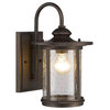 Cole Transitional 1-Light Rubbed Bronze Outdoor Wall Sconce