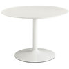 Revolve Round Wood Top Dining Table, White