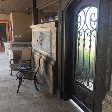 Custom Metal Door Added to Prevent Strong Winds