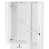 Better Home Products Symphony Wardrobe Armoire Closet with Two Drawers, White