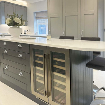 Grey Shaker Kitchen in Papworth Everard