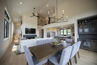 Dining room - modern dining room idea in Other