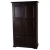 Extra Wide Kitchen Pantry Cabinet, Antique Black