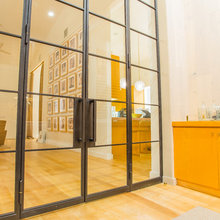Entry steel doors