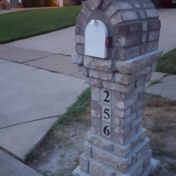 Brick and Stone mailbox in Ballwin, Mo