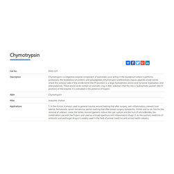 chymotrypsin - Products