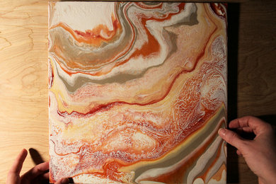 Agate#6 from the "Poured Agate" Painting Collection