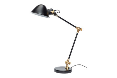 Black and Brass Table Lamp