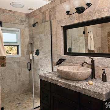Stone Floor – Antique, Reclaimed Limestone ‘Barre Montpelier’ pavers