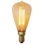 Urbanest - Squirrel Cage Teardrop 25 Watt Edison Bulb, E12 Base, Set of 3 - With clear glass and prominent filmaments, Edison light bulbs are a simple and effective way to make a statement in lighting.