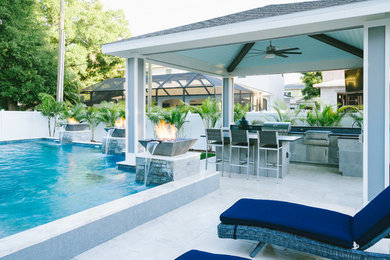 Pool - modern pool idea in Tampa