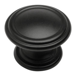 Cosmas - Cosmas 1426FB Flat Black 1-5/16&rdquo; Diameter Cabinet Knob - Cabinet And Drawer Knobs