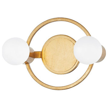 Mitzi Hope 2 Light Bath Bracket, Gold Leaf H413302-GL