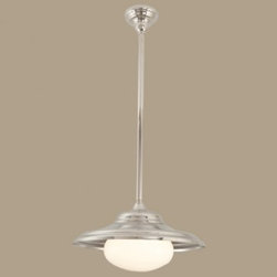 Norwell Lighting Jeremy Ceiling Pendant With Shiny Opal Glass 5385 - Flush-mount Ceiling Lighting