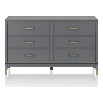 Westerleigh 6-Drawer Dresser, Graphite Grey