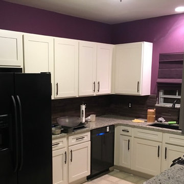 Shaker-Style Kitchen Cabinet Refinishing