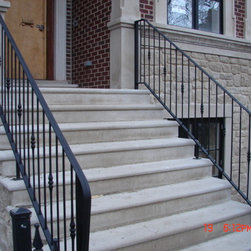 Entrance stairs iron railing - Products